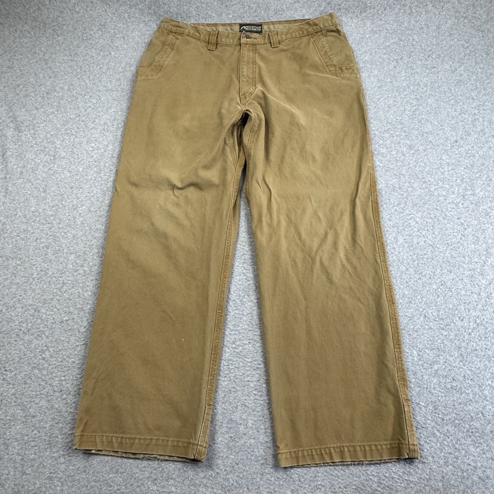 Mountain Khakis Original Mountain Pant Men's 40x32 (38x30) Brown Rugged Workwear